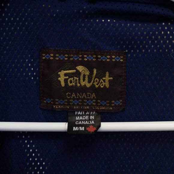 FAR WEST Vintage 90s Yellow and Red Hiking and Ski Jacket (Men's M) - Picture 2 of 13